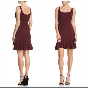 Bailey 44 Plum Ruffle Mini Dress Size Medium